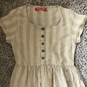 Pyne & Smith No. 11 Dress - Biscuit Stripe